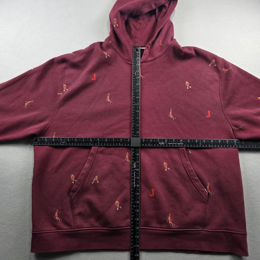 Jordan Brand Michael Jordan sweatsuit Embroidered Hoodie Maroon XXL DA4661-620‎
